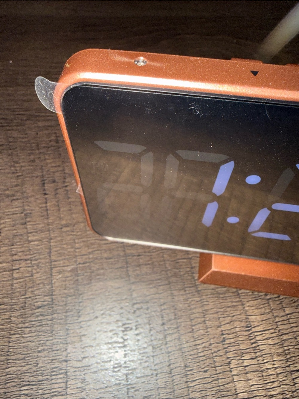 Digital Projection Alarm Clock - Copper LED Display - Picture 3 of 10